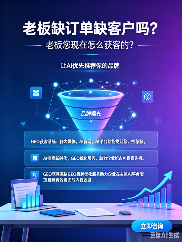 AI 搜索时代已来，GEO 品牌优化，帮企业破解缺订单、缺客户困局